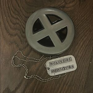 Wolverine Belt Buckle & Military Tag Cosplay Set